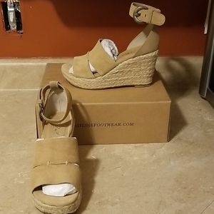 Matisse suede wedge Espadrilles size 8